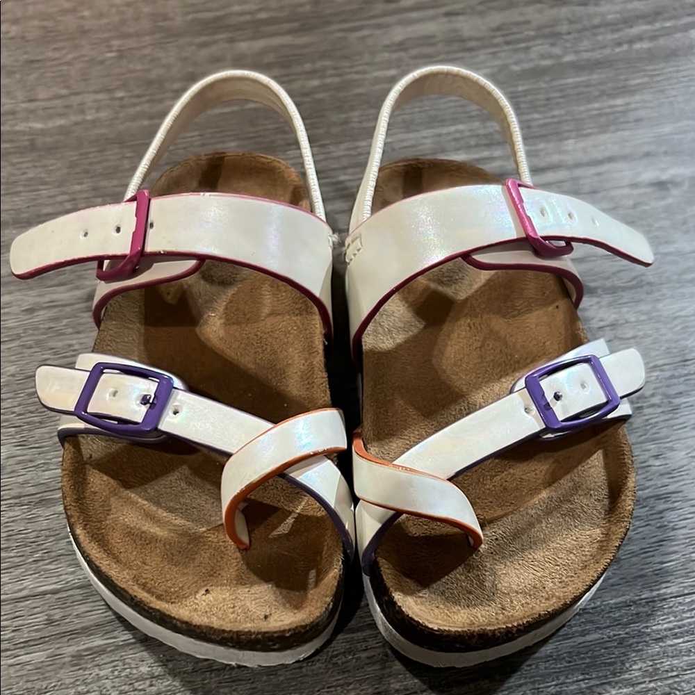 Wonder nation girls size 7 Colorful Strappy Sandals